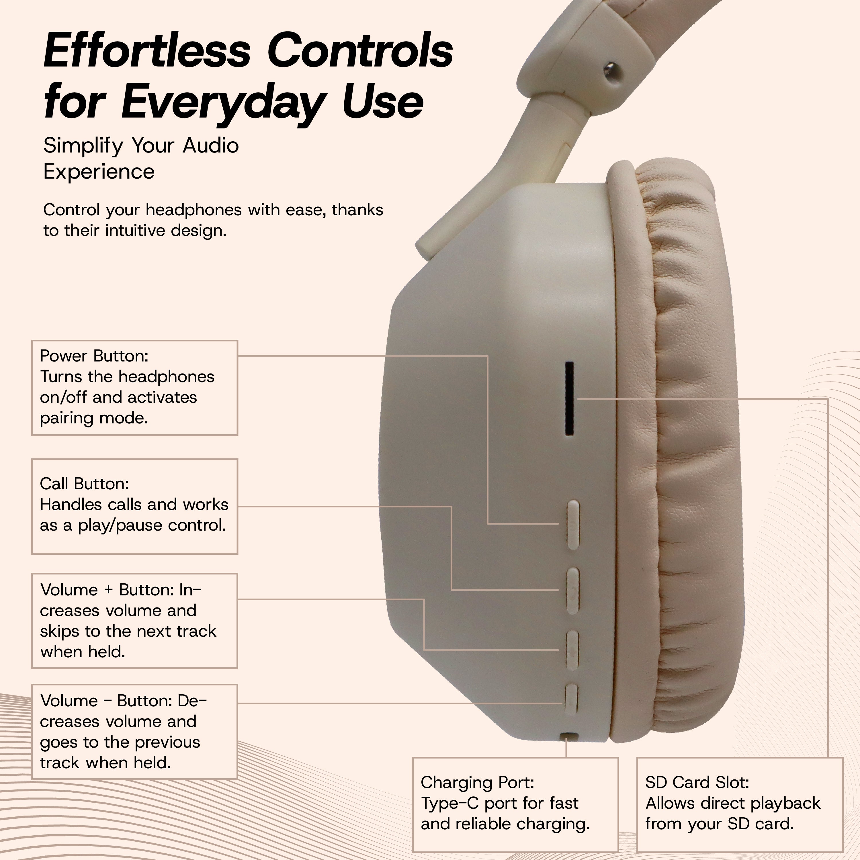 Aura Wireless Noise Isolating Headphones