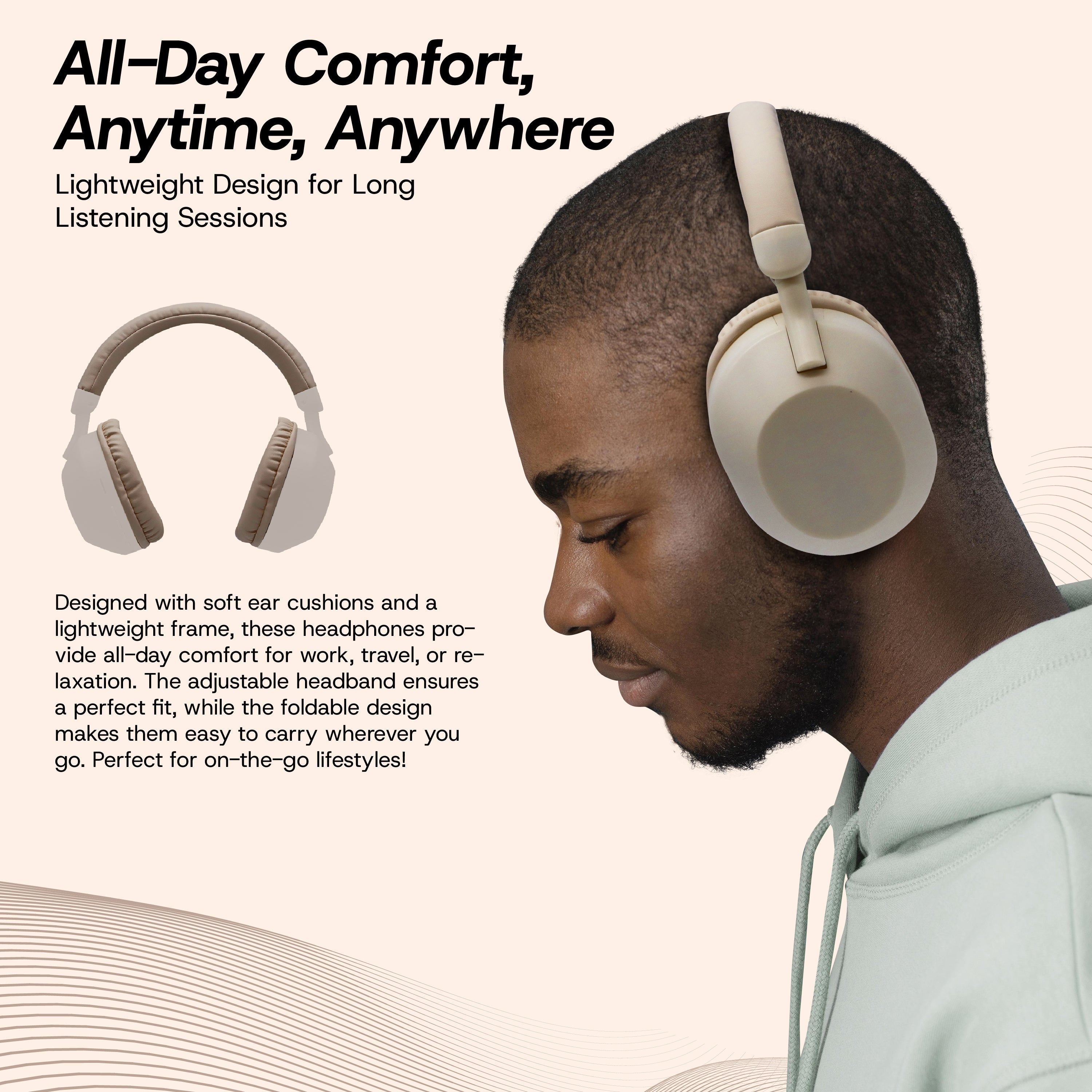 Aura Wireless Noise Isolating Headphones