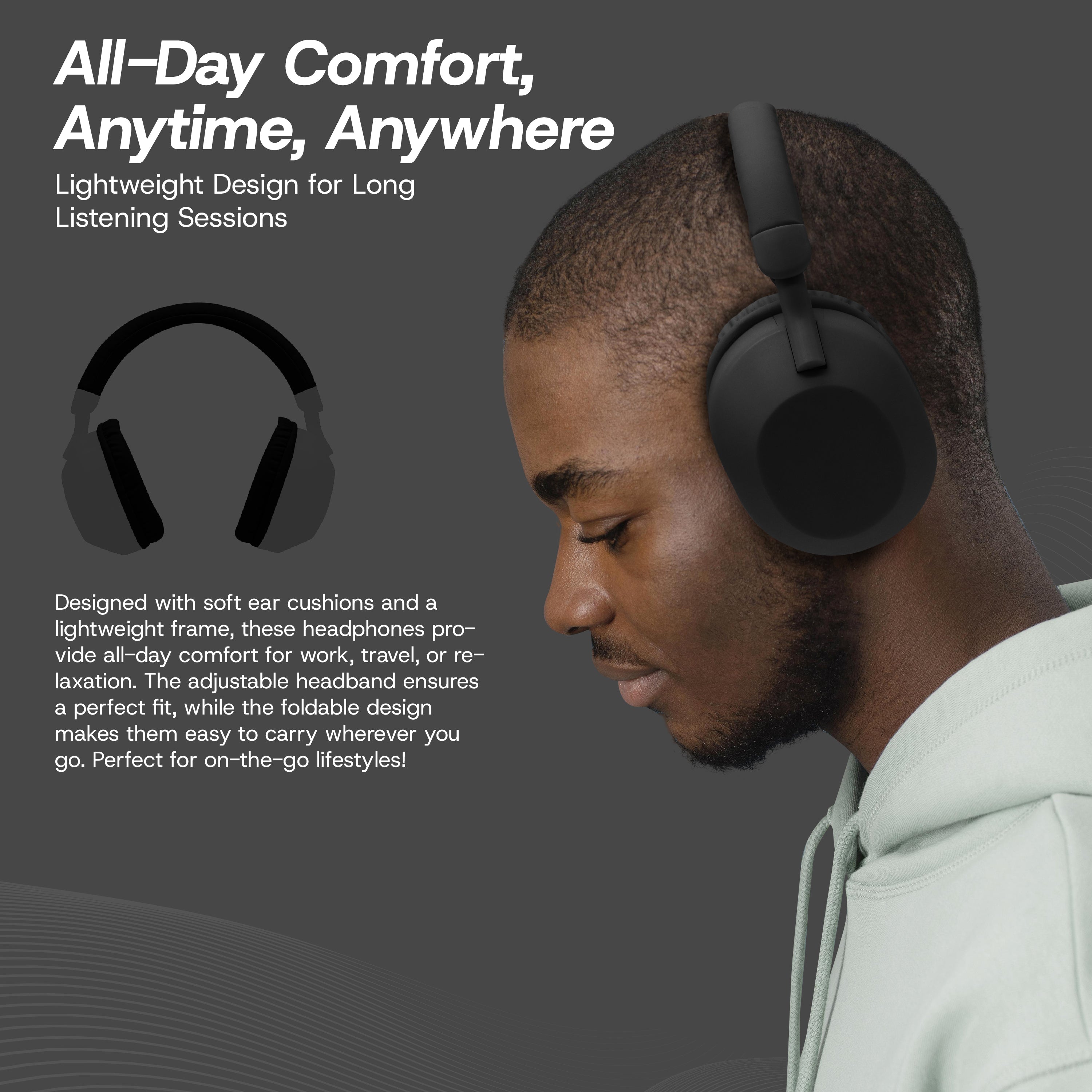 Aura Wireless Noise Isolating Headphones