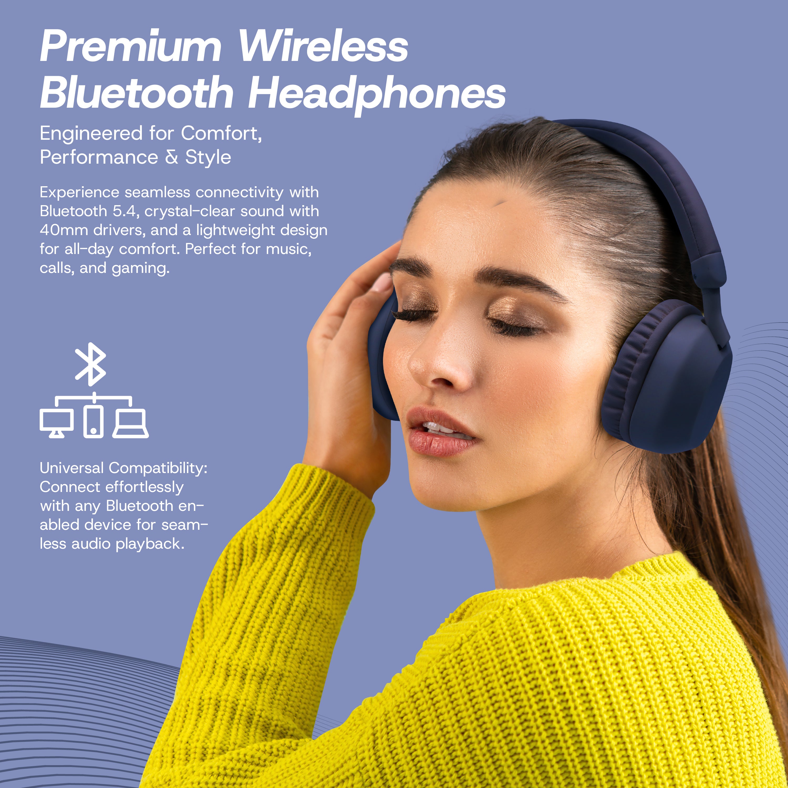 Aura Wireless Noise Isolating Headphones