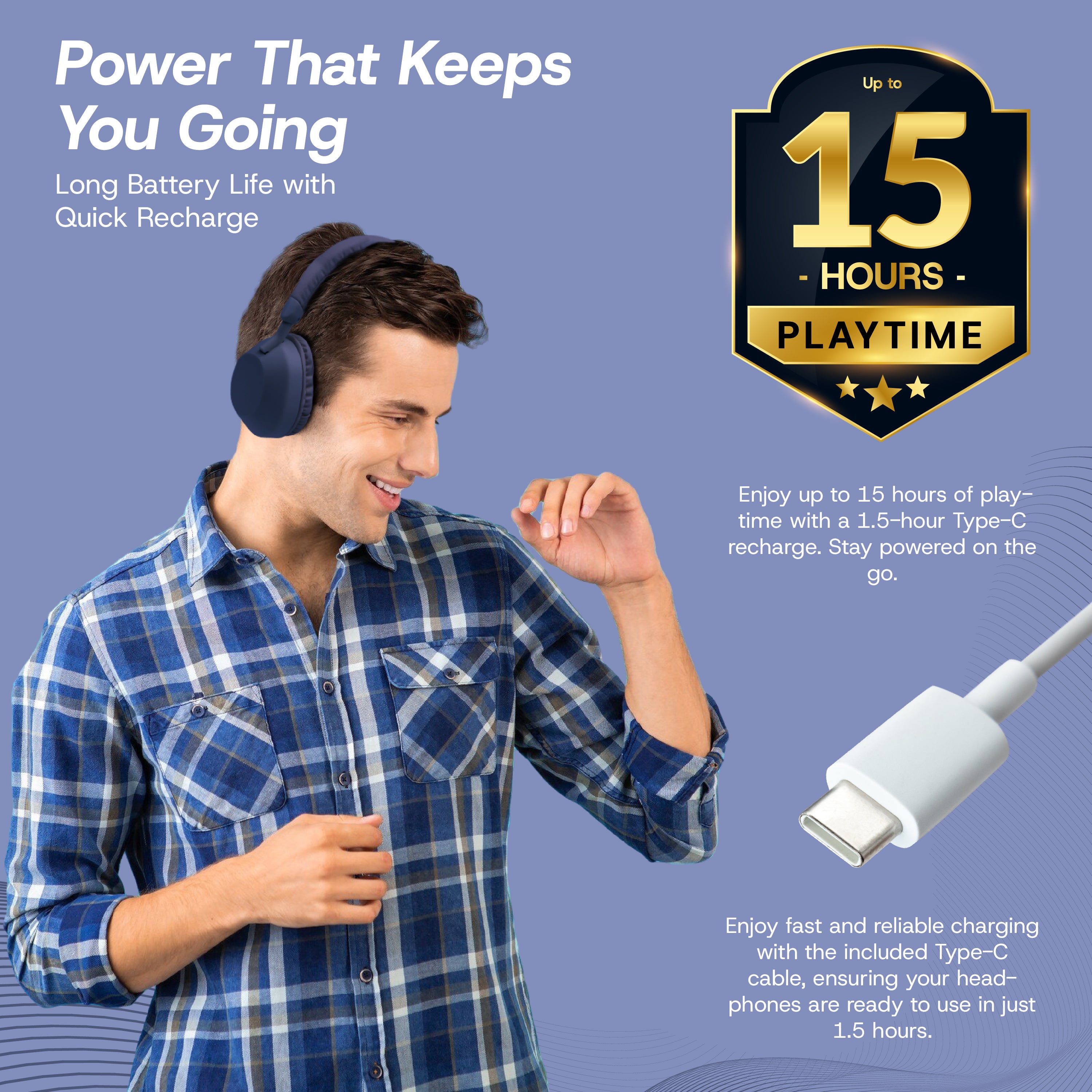 Aura Wireless Noise Isolating Headphones