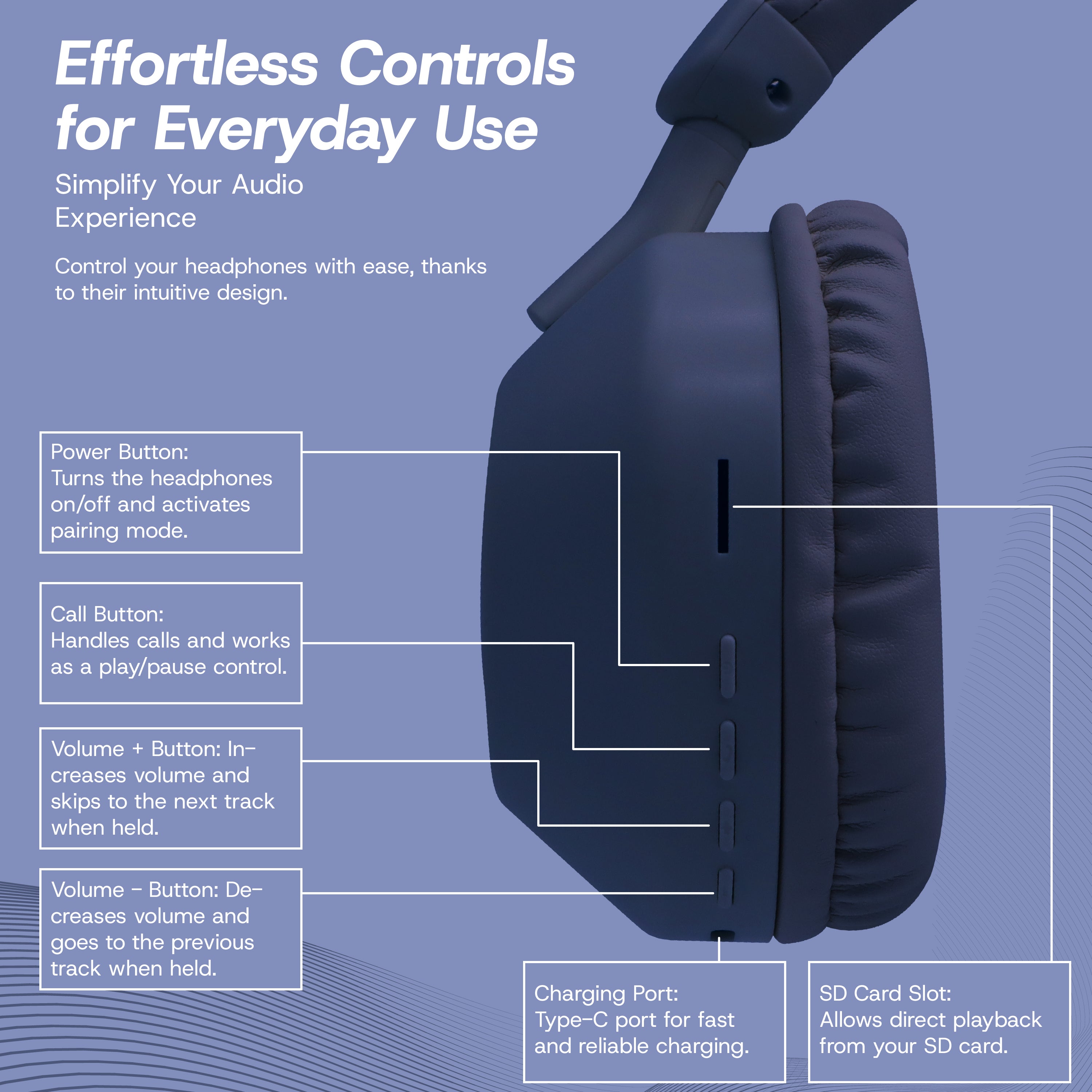 Aura Wireless Noise Isolating Headphones