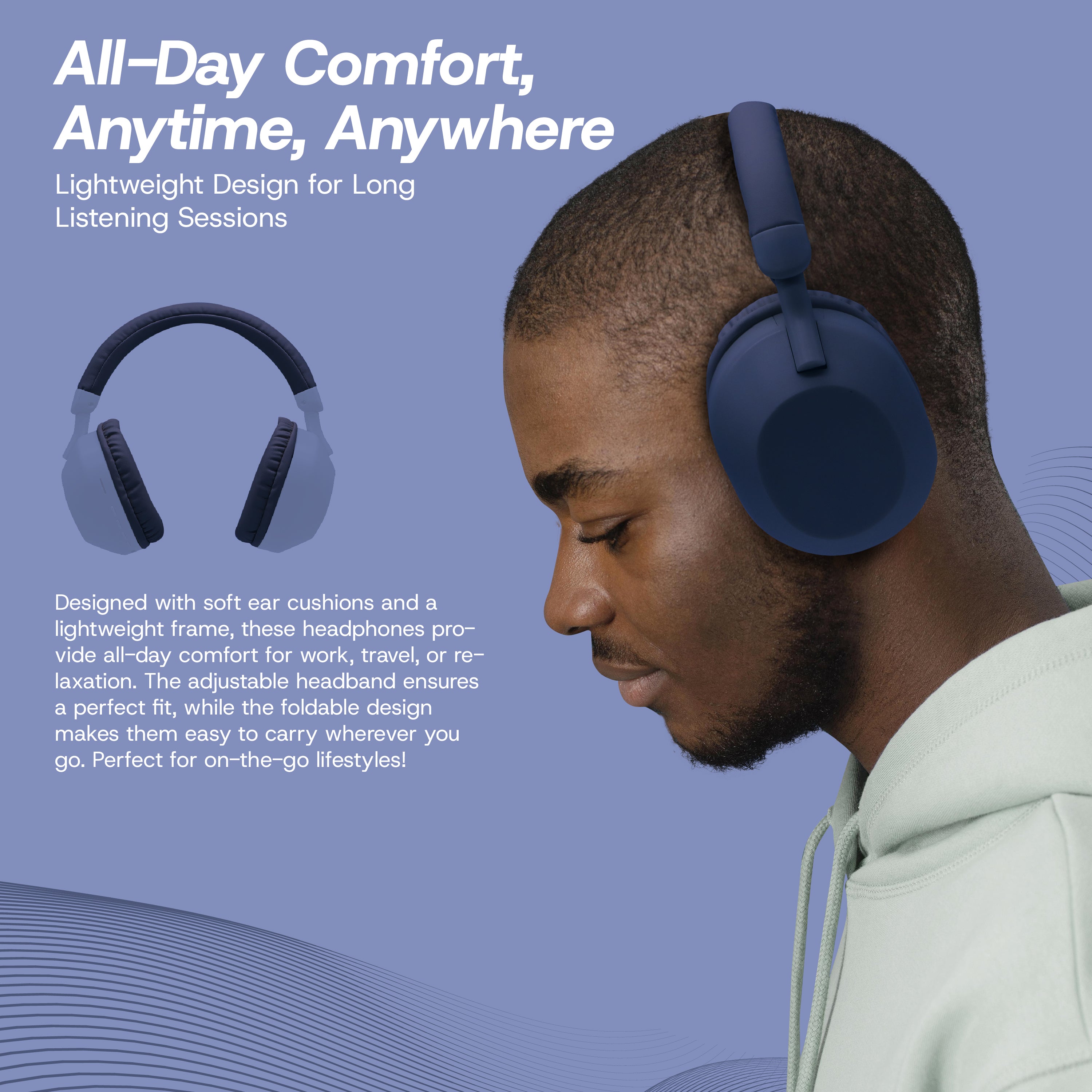 Aura Wireless Noise Isolating Headphones