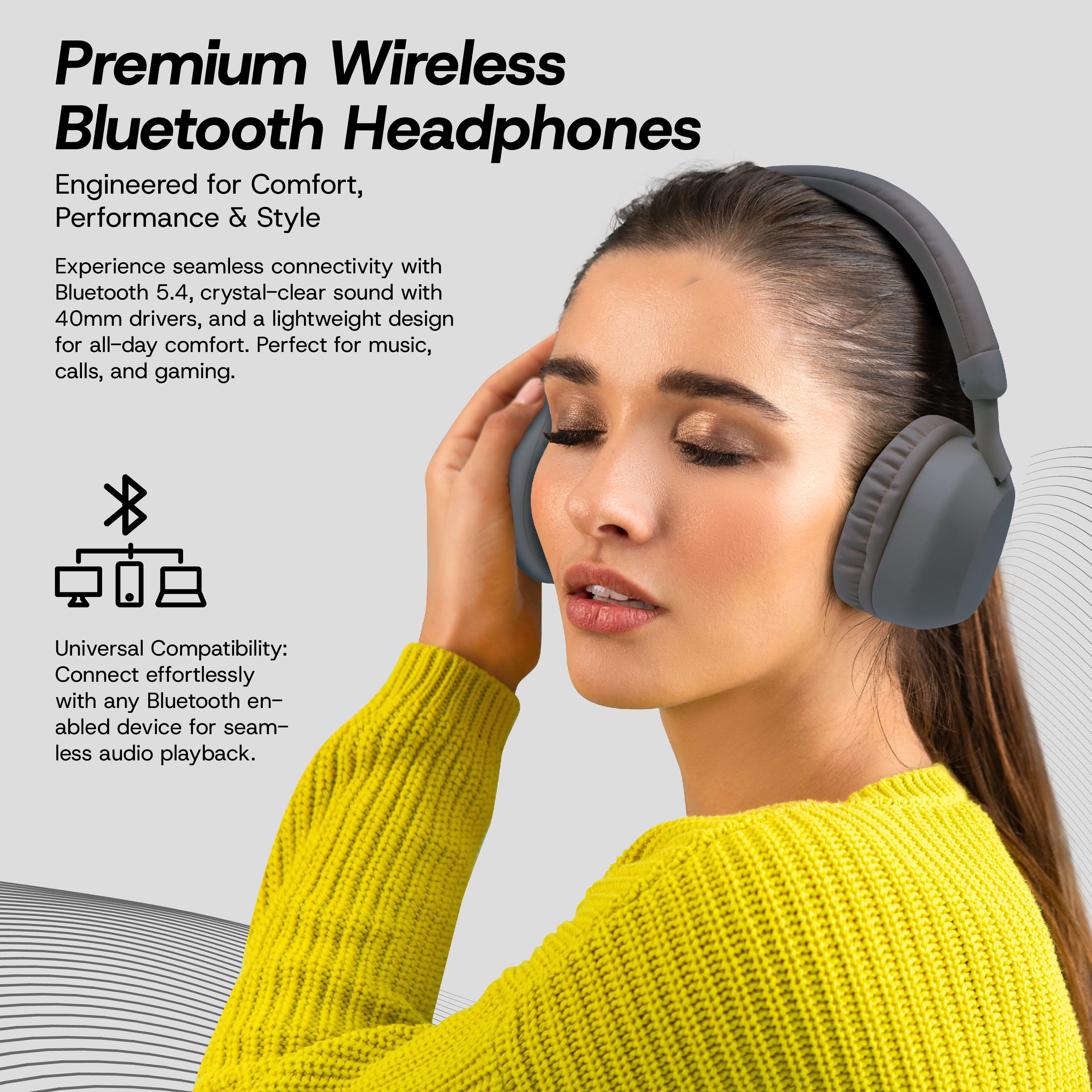 Aura Wireless Noise Isolating Headphones