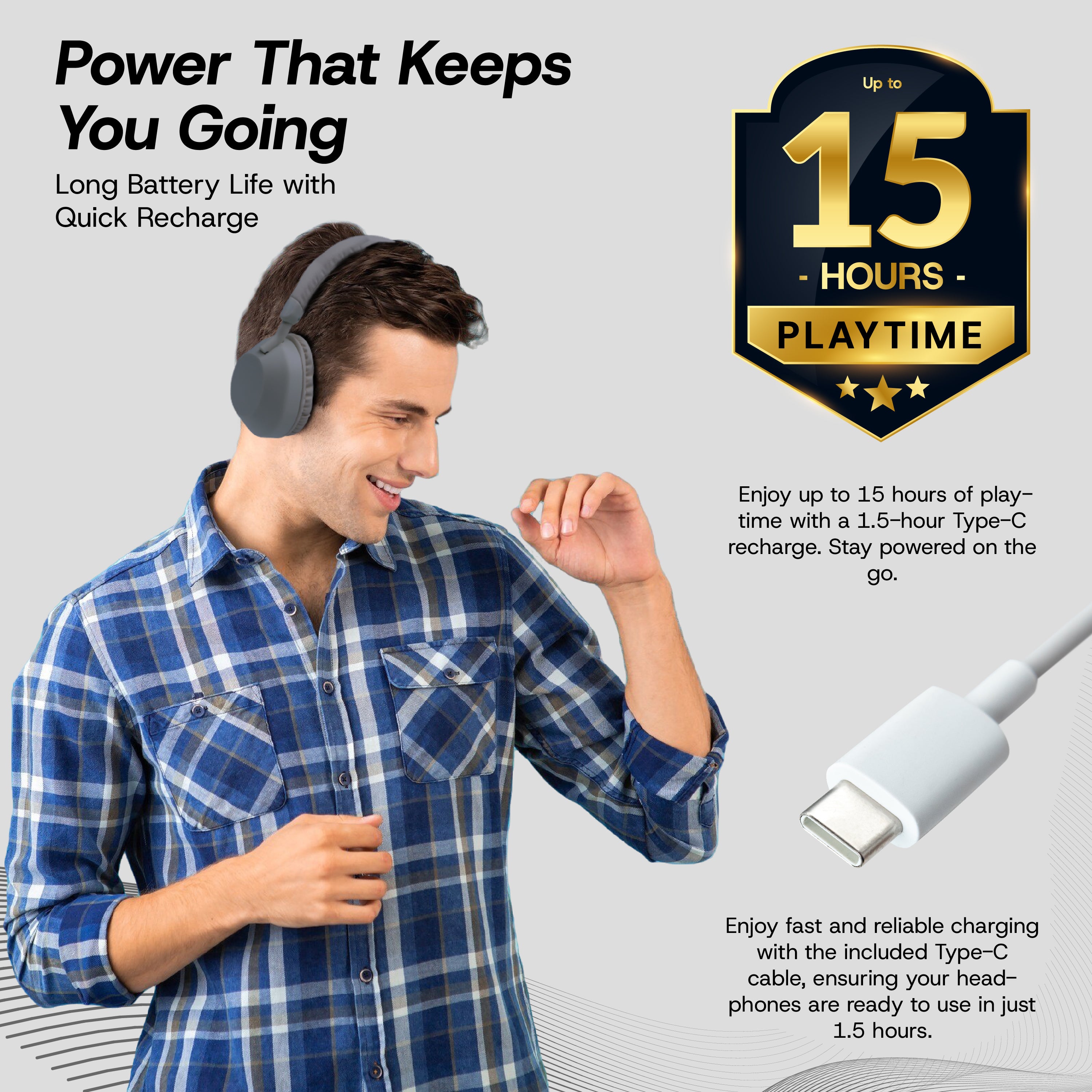 Aura Wireless Noise Isolating Headphones