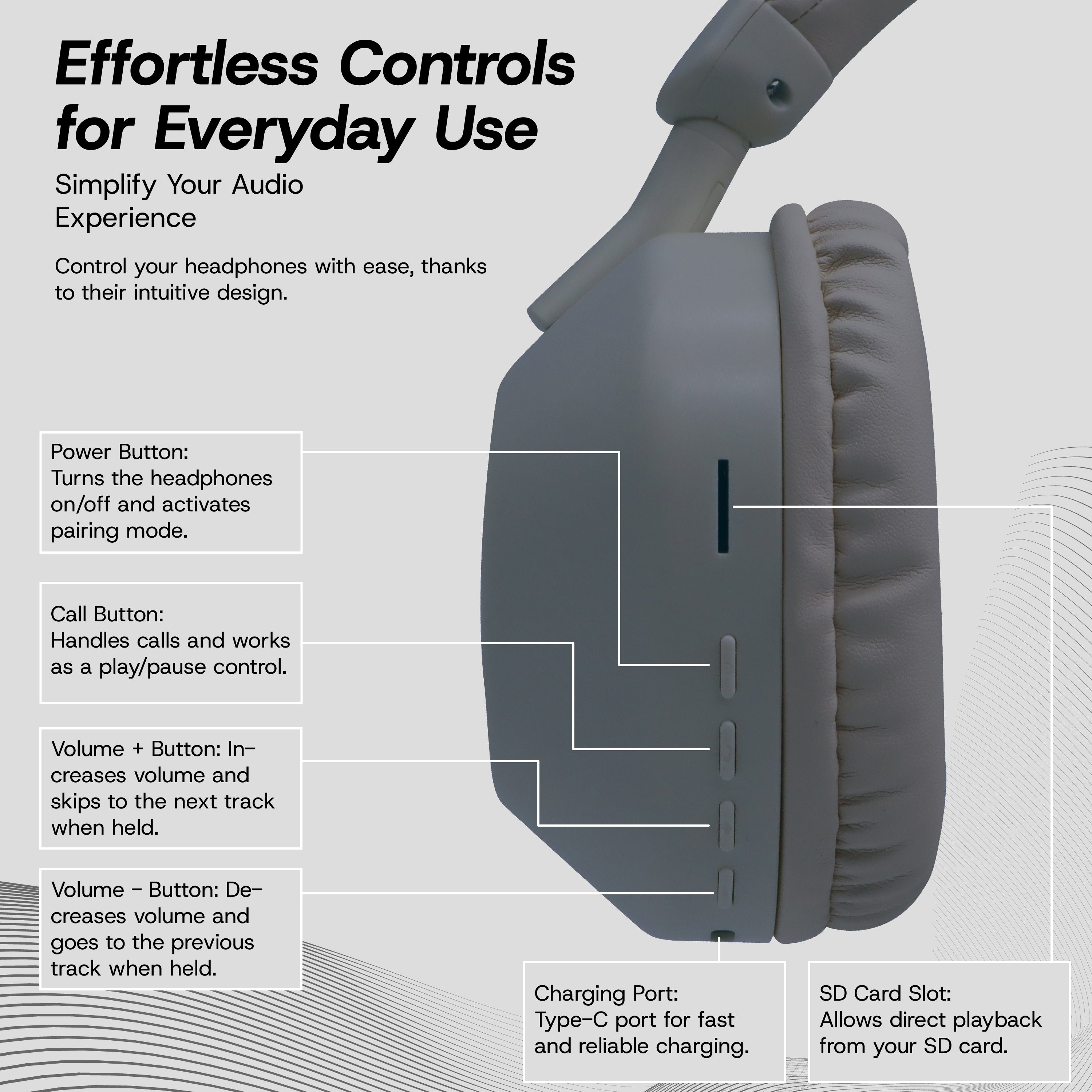 Aura Wireless Noise Isolating Headphones