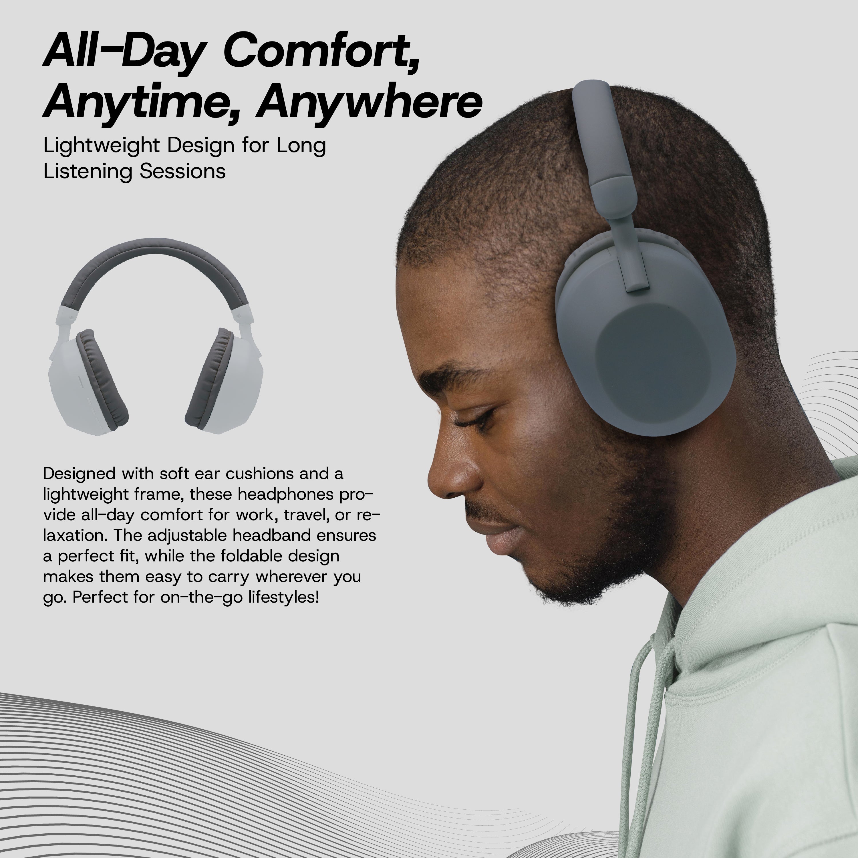 Aura Wireless Noise Isolating Headphones