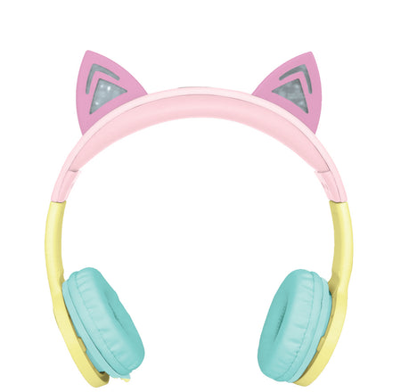 GKidz LED Cat Gift Set- Kids LED Cat Ear Headset and 10ft LED RGB Strip Light with Remote