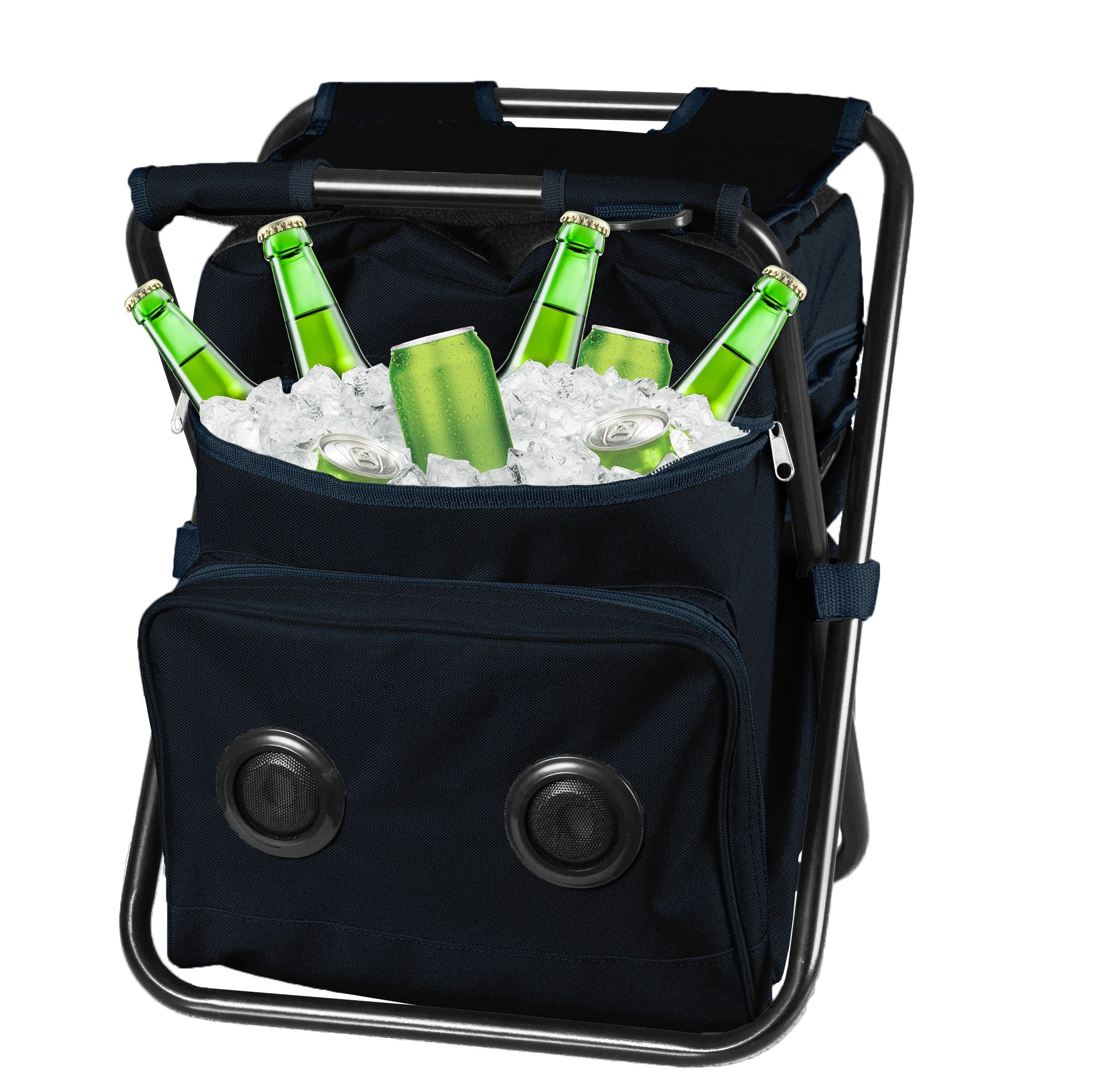 Tailgate Cooler Chair Backpack with Bluetooth Speaker