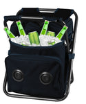 Tailgate Cooler Chair Backpack with Bluetooth Speaker