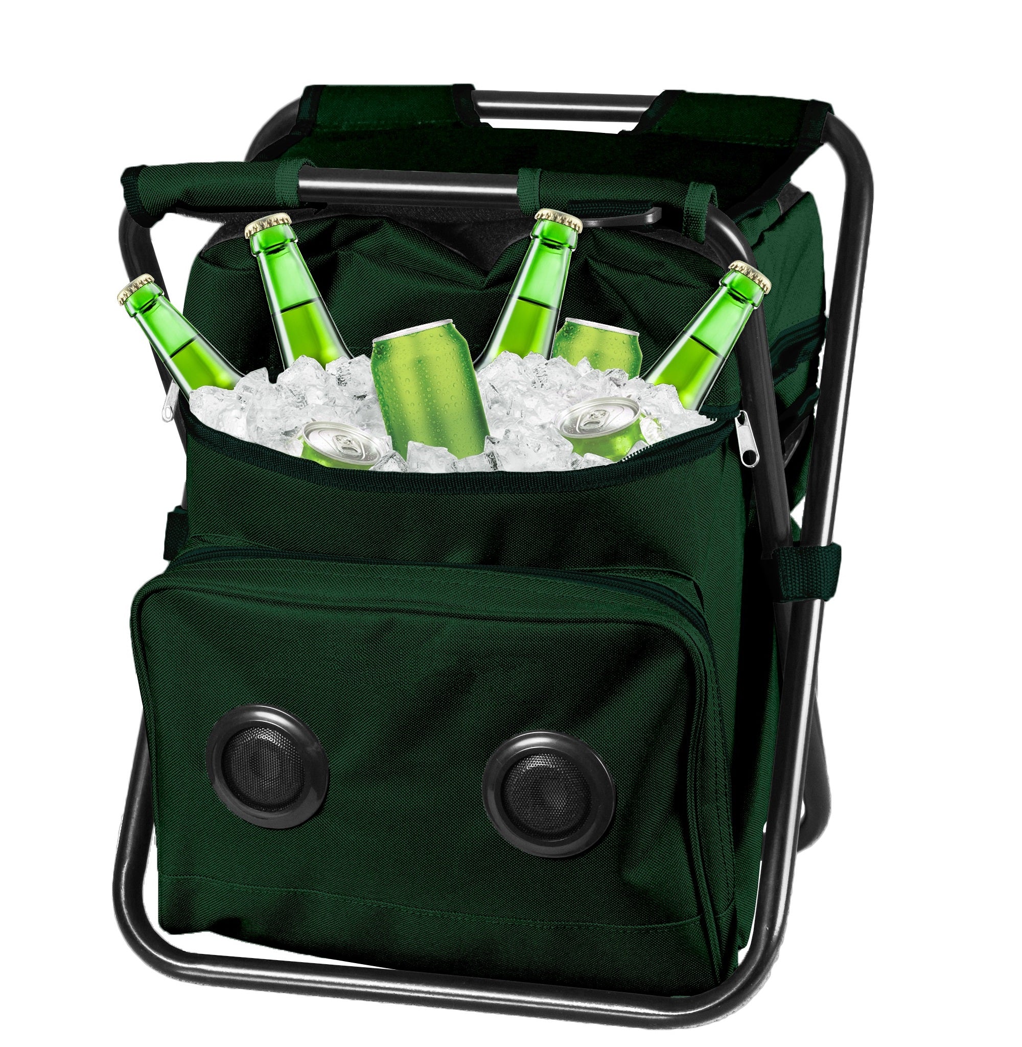Tailgate Cooler Chair Backpack with Bluetooth Speaker