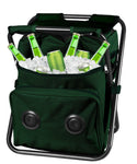 Tailgate Cooler Chair Backpack with Bluetooth Speaker