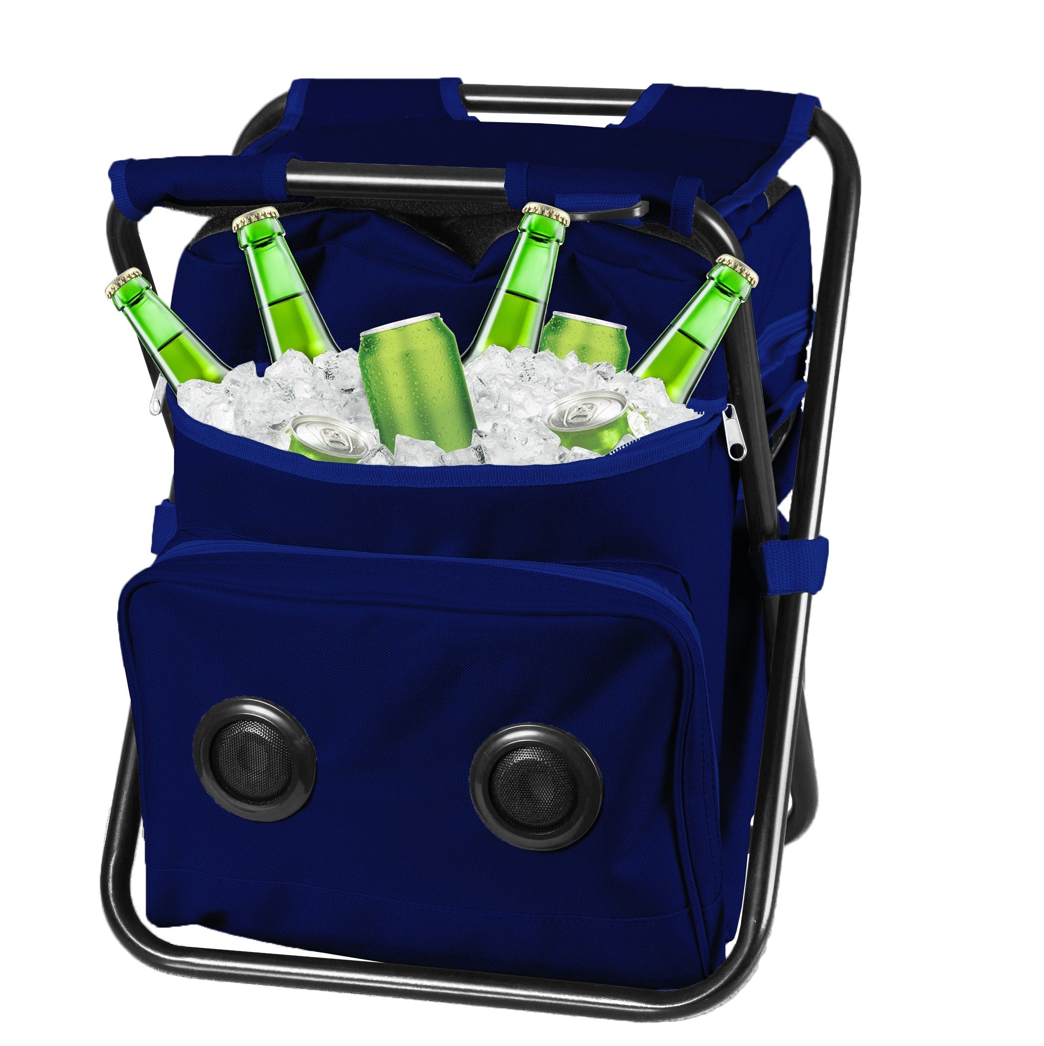 Tailgate Cooler Chair Backpack with Bluetooth Speaker