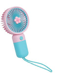 Floral Breeze Handheld Fan with Wrist Strap