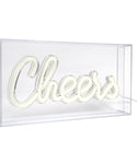 LED Neon Acrylic Light Box - "Chill", "Love", and "Cheers"