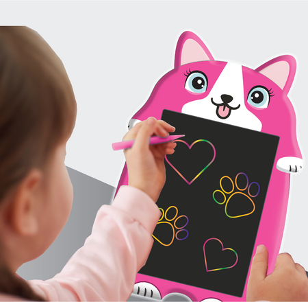 Character LCD Drawing Pads- Blue Dog, Pink Dog, Dino, Cat, Unicorn, Shark, Panda