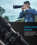 Commander 500-1000mm f/8.3 Manual Telephoto Zoom Lens for Canon EOS M5, M6, M6 Mark II, M10, M50, M50 Mark II, M100, M200 & Other EF-M Mount | Camera Lens