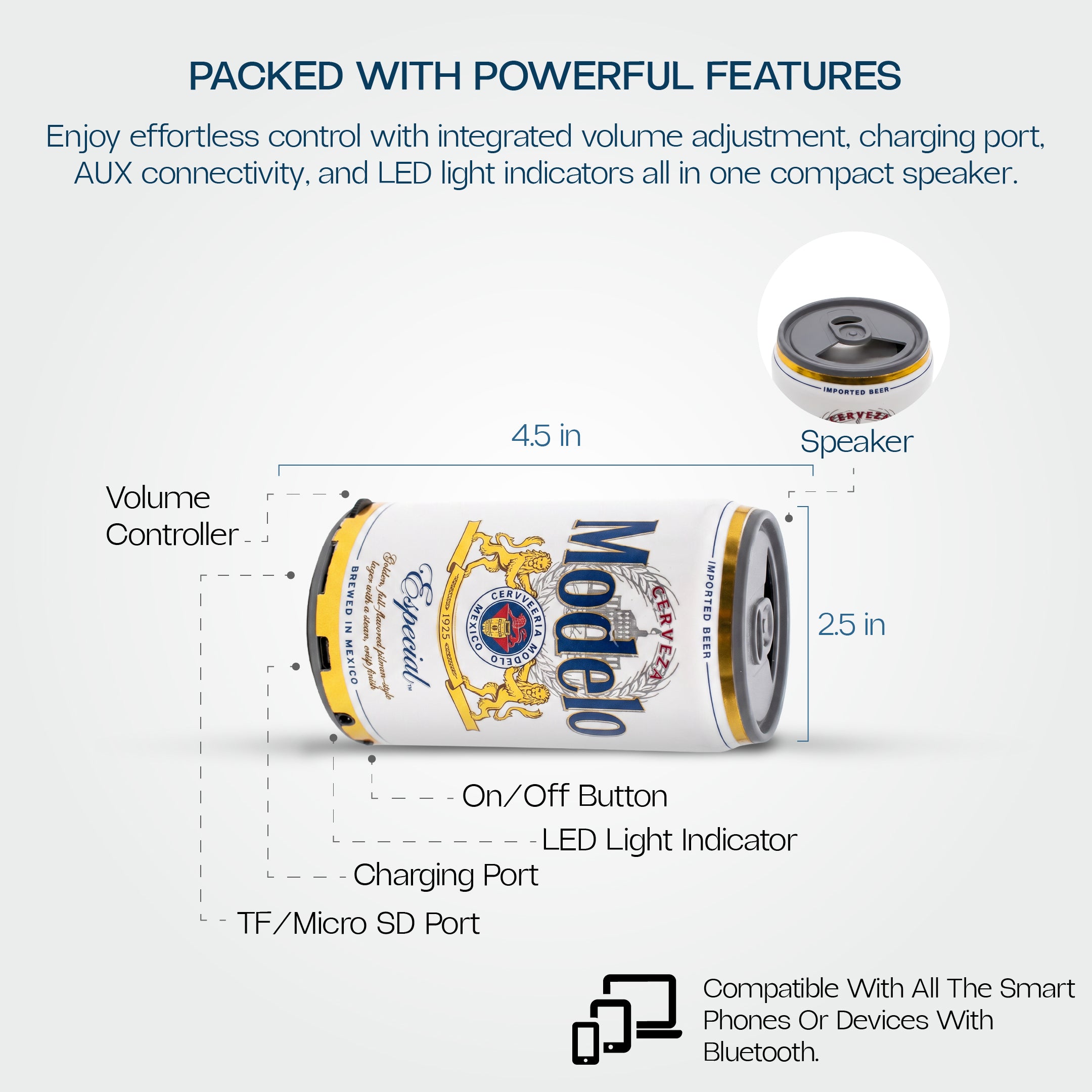 Modelo Can Shaped Bluetooth Speaker