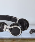 3 Piece Metallix Set- Over Ear Headphones, Wired Earbuds, Pill Shaped Bluetooth Speaker
