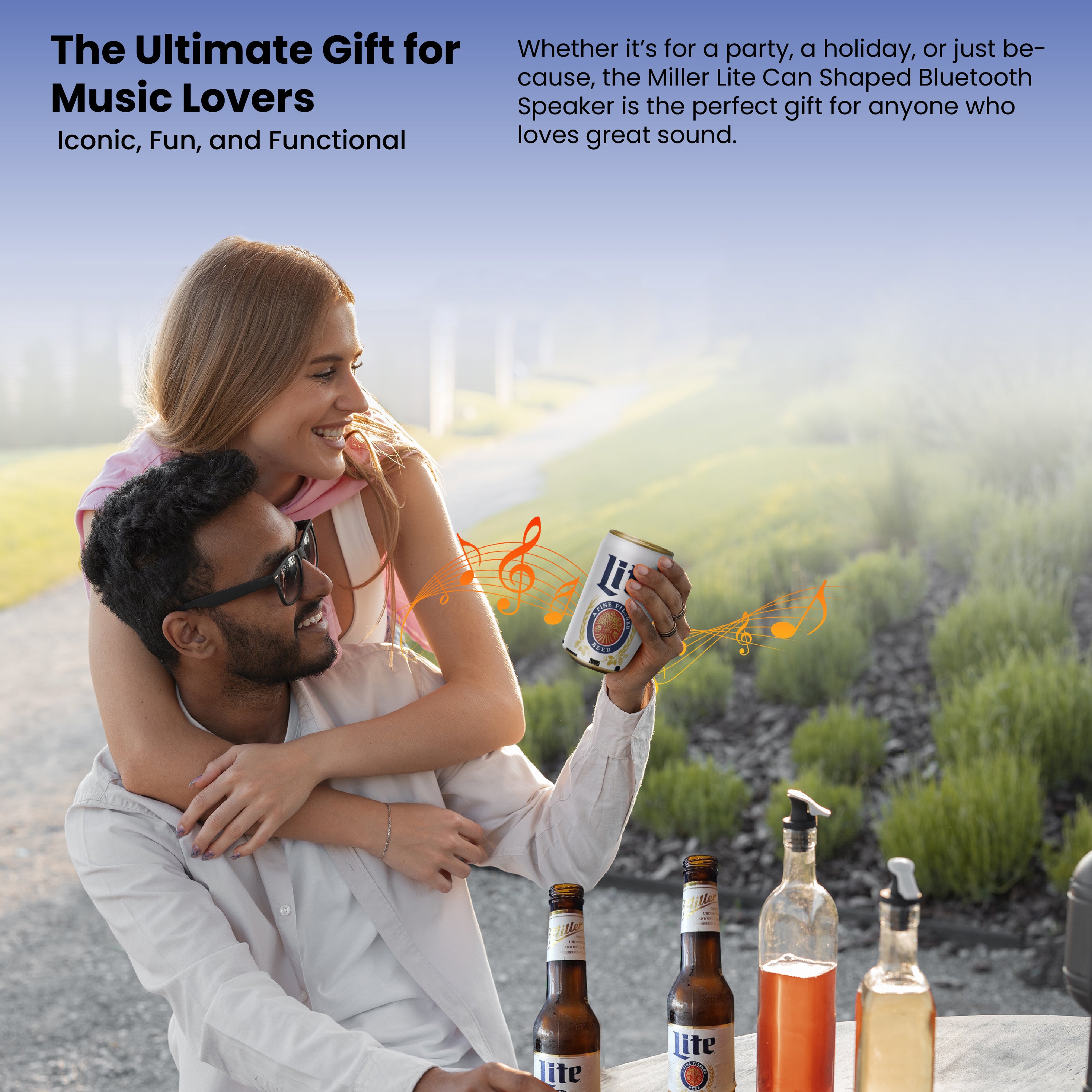 Coors Light and Miller Lite Bluetooth Can Speakers with Acrylic Case