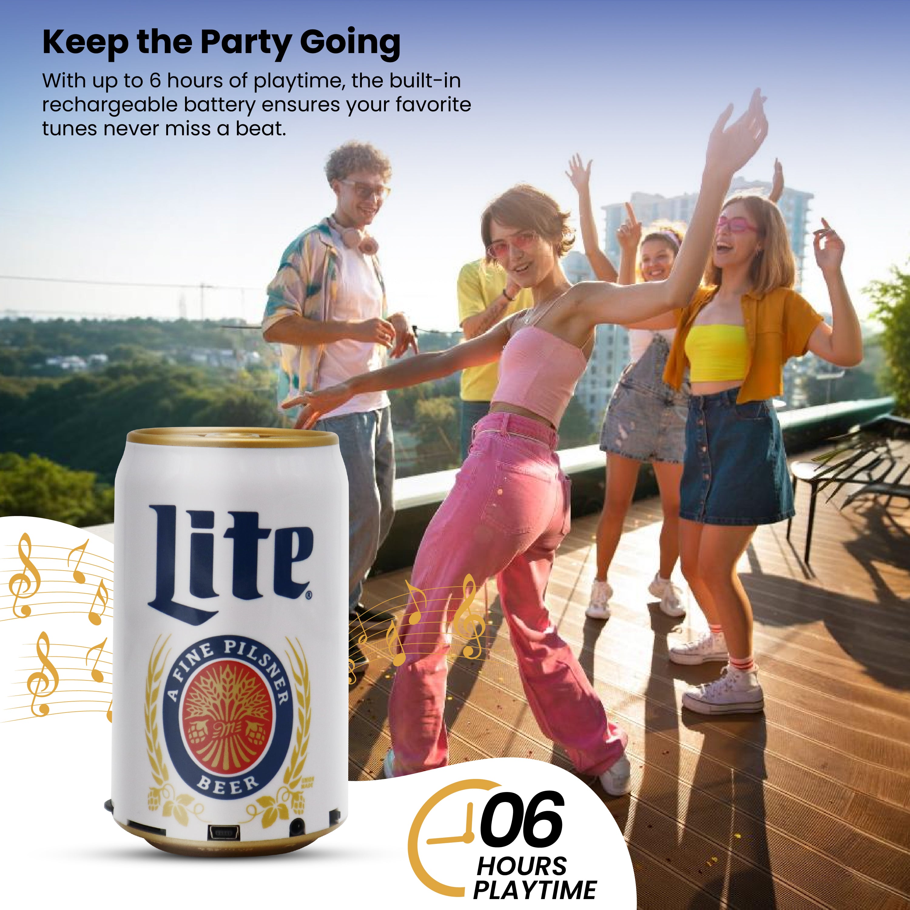 Coors Light and Miller Lite Bluetooth Can Speakers with Acrylic Case