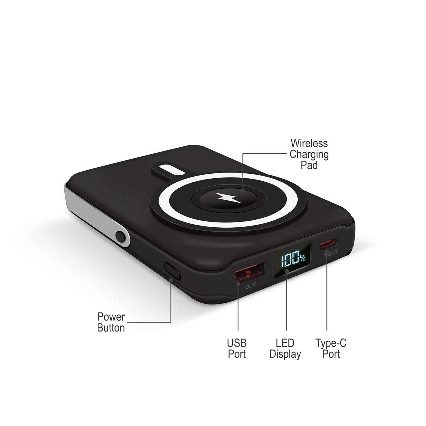 Tech4You Magsafe Powerbank with Built in KickStand