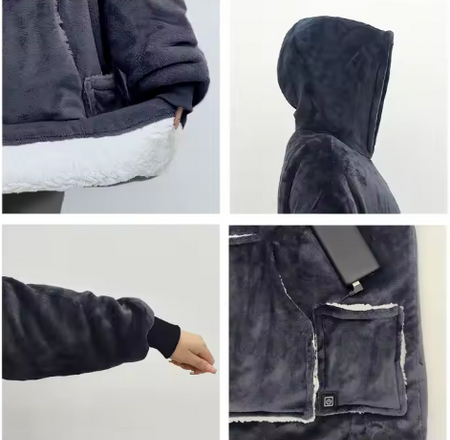 Thermelle Snuggle Hoody Heated Pullover