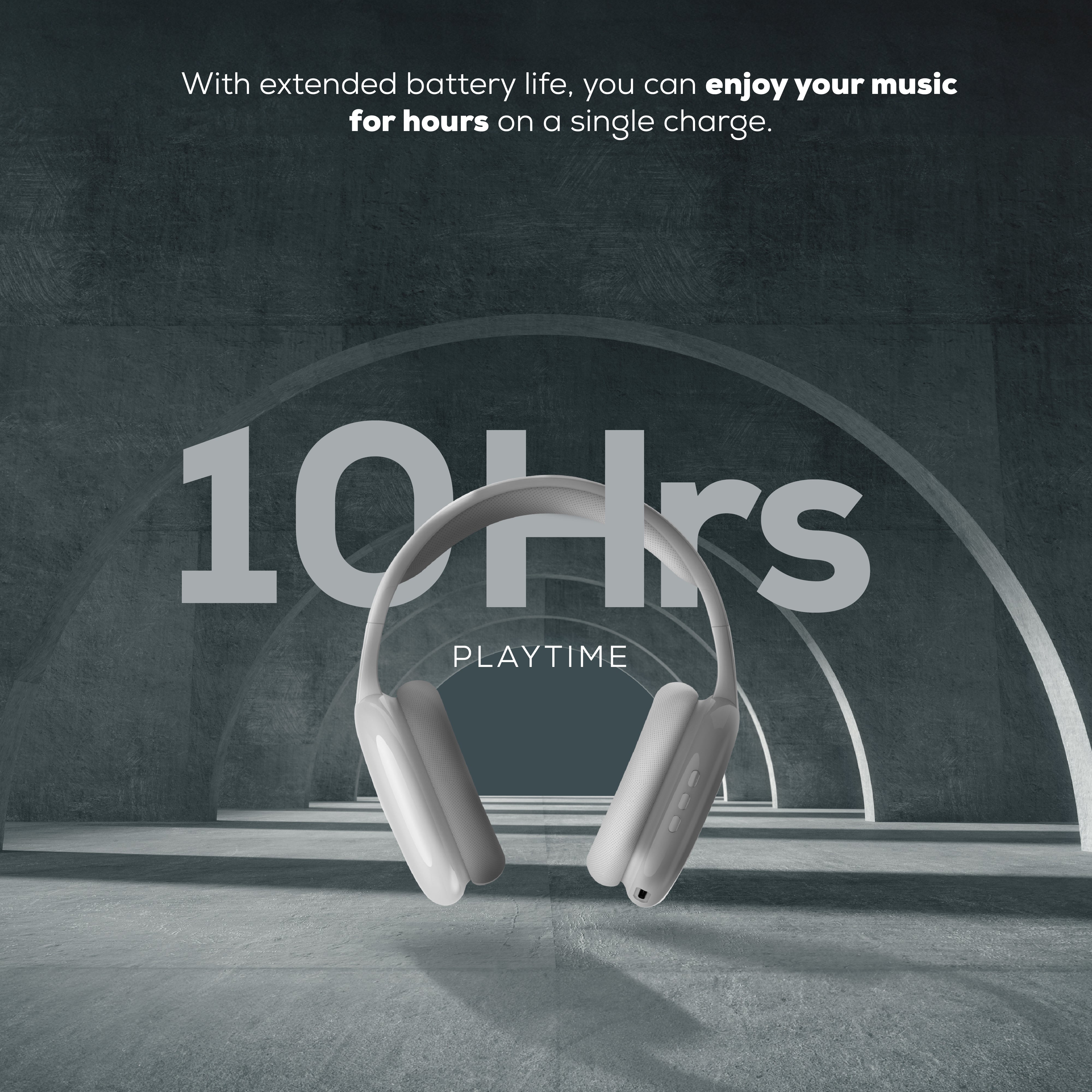 Gabba Goods Platinum Vibe Over-Ear Bluetooth Headphones