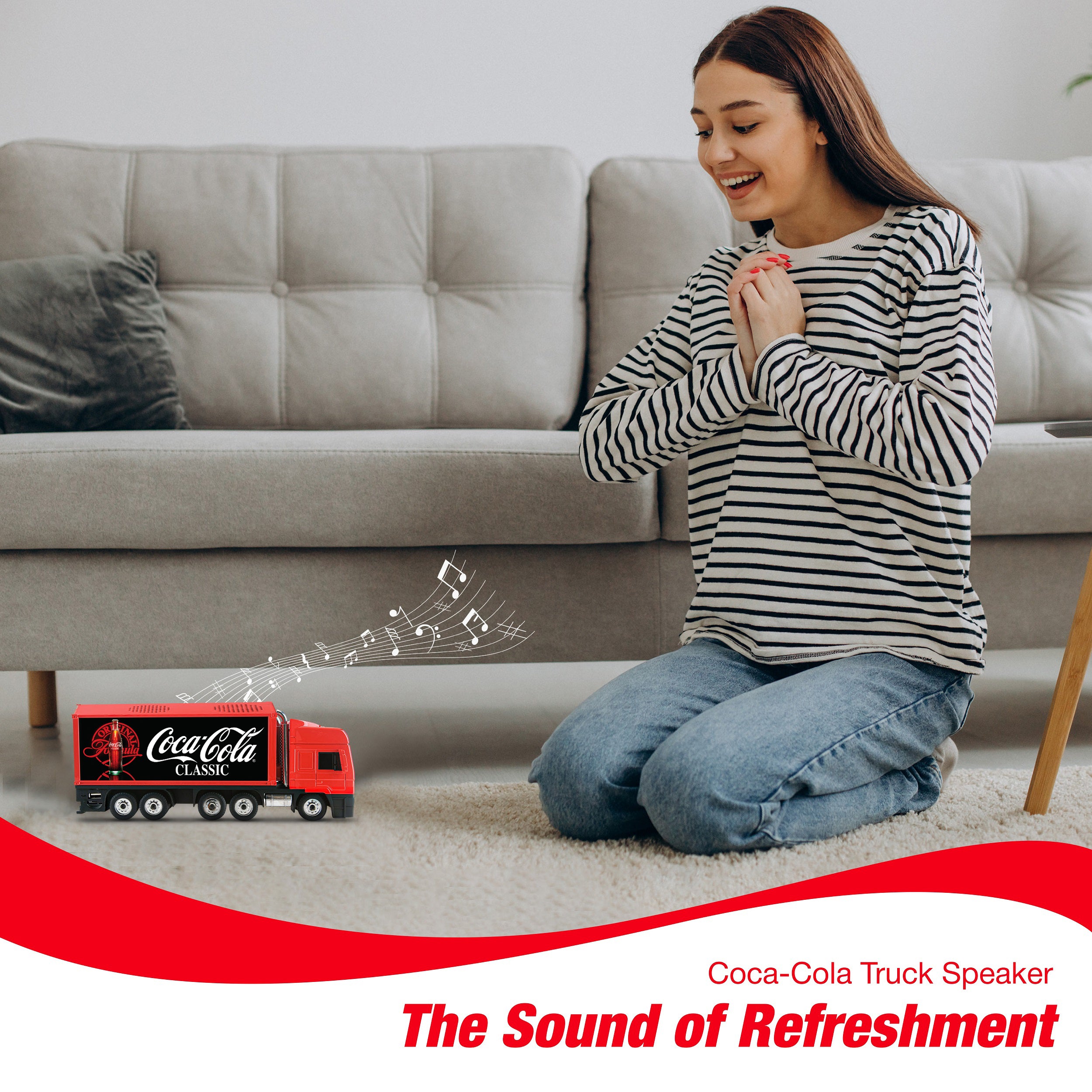 Coca-Cola Truck Shaped Bluetooth Speaker with FM Radio Mode