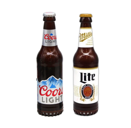 Coors Light & Miller Lite Bottle Speaker Bundle