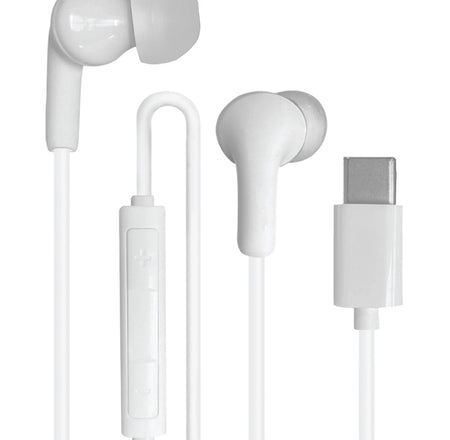 Type-C Silicone Tip Earbuds with Mic and Volume Control