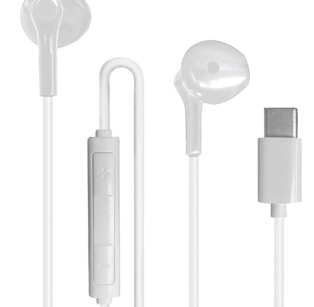 Type-C Wired Earbuds with Mic and Volume Control