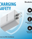 Brookstone PD 20 2 Port Wall Charger- USB-C and USB-A Ports