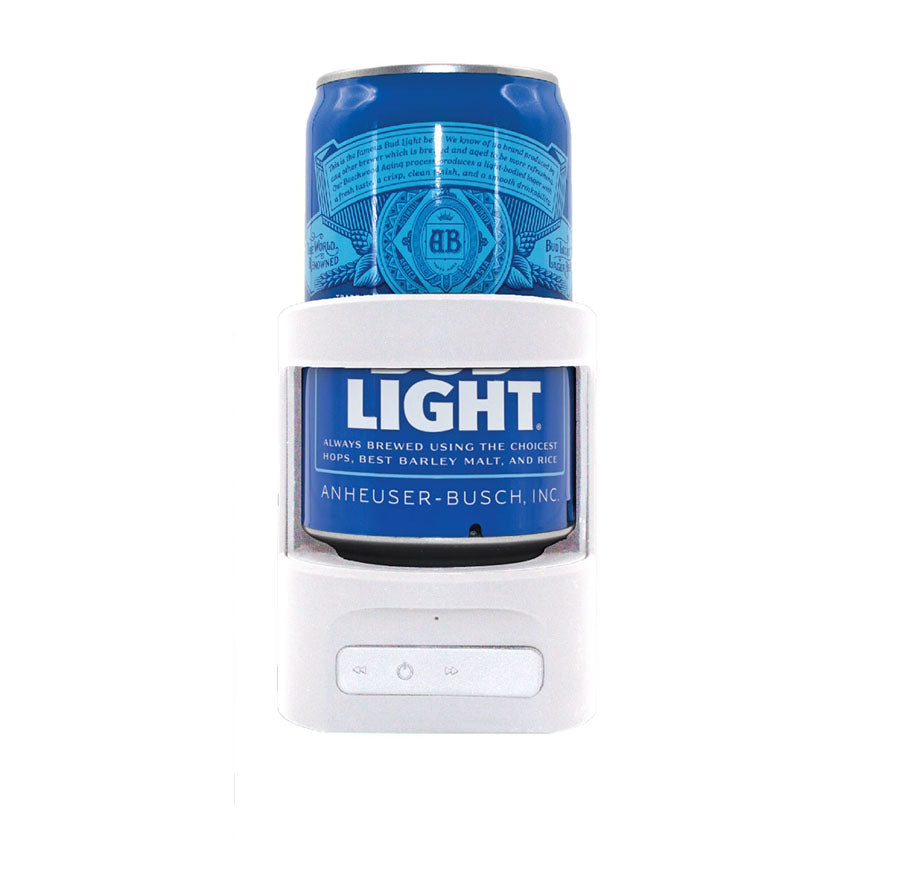 Gabba Goods Altavoz Bluetooth de ducha con soporte para latas de  cerveza/refrescos, micrófono integrado manos libres, impermeable, IPX7, 4  horas de