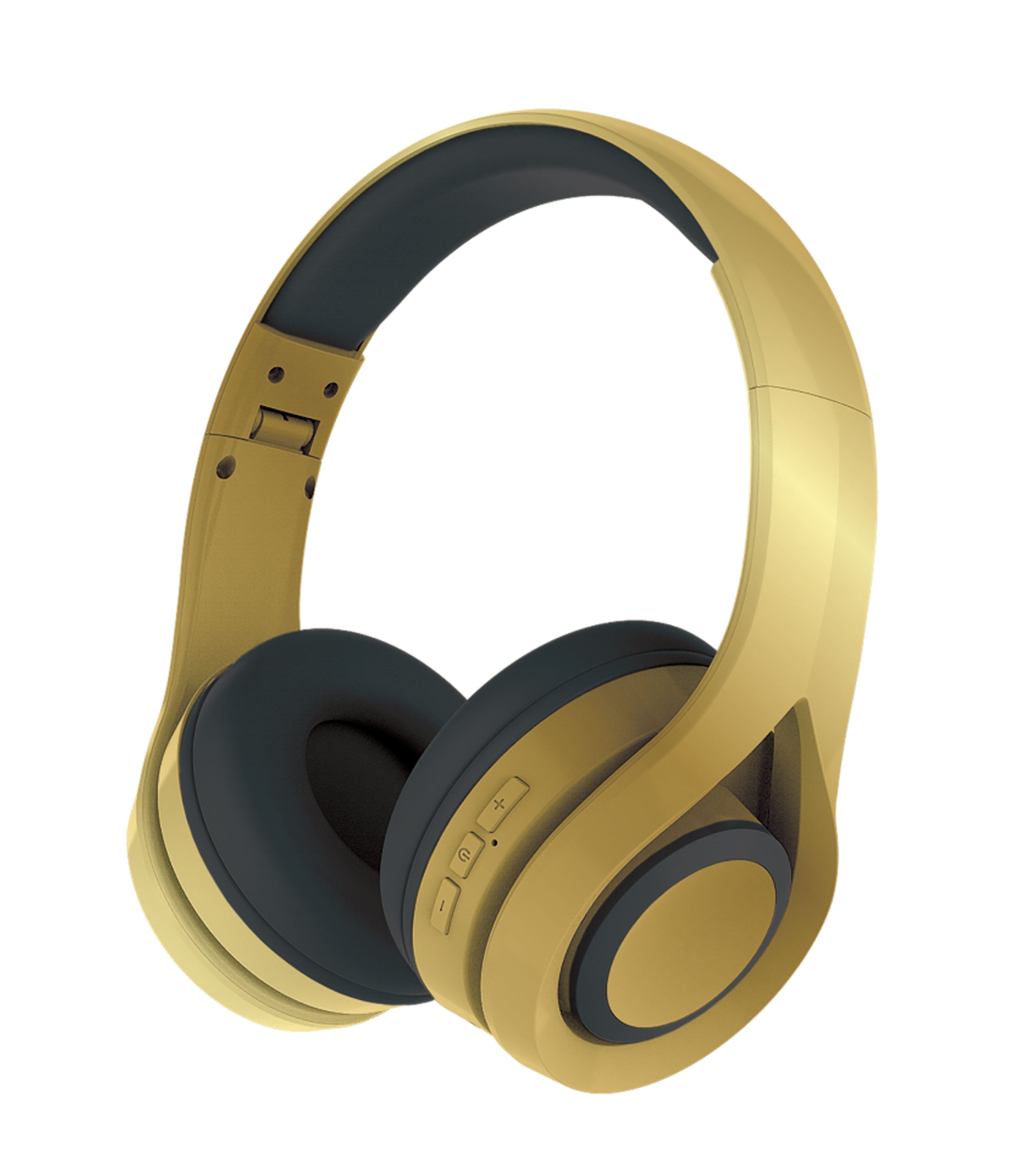 Gabba Goods Metallix Remix Wireless Bluetooth Over The Ear HiFi Stereo Over Ear Headphones with Microphone, Foldable Lightweight Bluetooth 5.0 Headphones for Travel/Cellphone/TV/PC