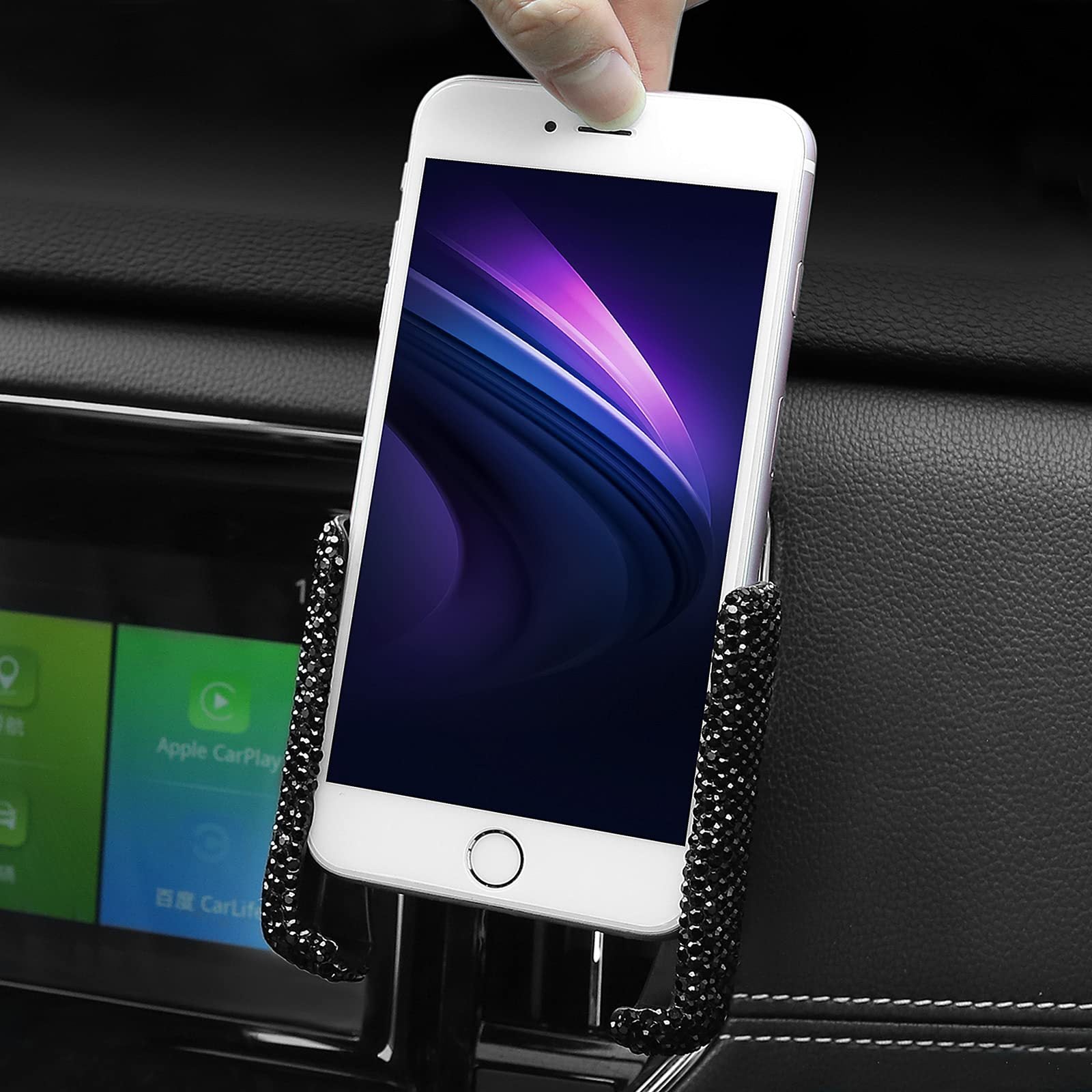Frienda Bling Car Phone Holder Mini Car Air Vent Cellphone Mount