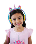 GKidz LED Unicorn Gift Set- Kids LED Unicorn Headset and 10ft LED RGB Strip Light with Remote