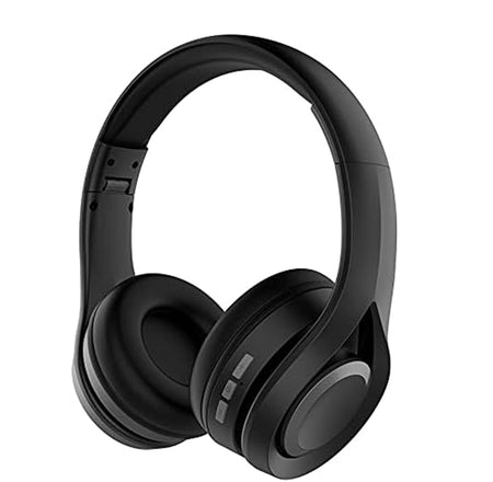Gabba Goods Metallix Remix Wireless Bluetooth Over The Ear HiFi Stereo Over Ear Headphones with Microphone, Foldable Lightweight Bluetooth 5.0 Headphones for Travel/Cellphone/TV/PC