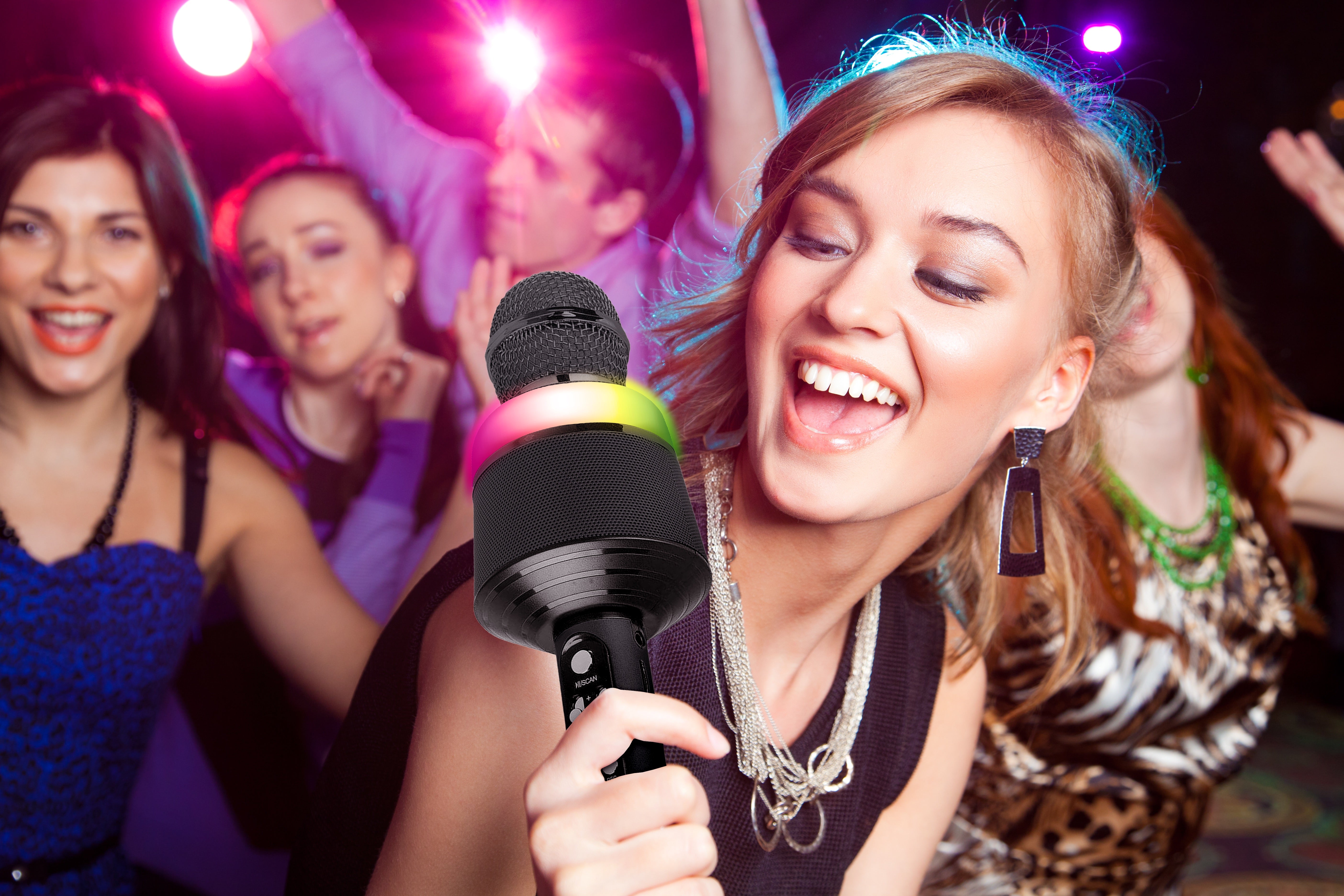LED Light up Karaoke Microphone Speaker