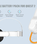 Gamer Pros Slide on Rechargeable Battery Pack for Meta Quest 1 & 2