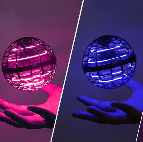 Gabbagoods Flying Ball Toys, Hover Orb, Magic Mini Drone, Boomerang Spinner 360 Rotating Spinning UFO Safe for Kids Adults