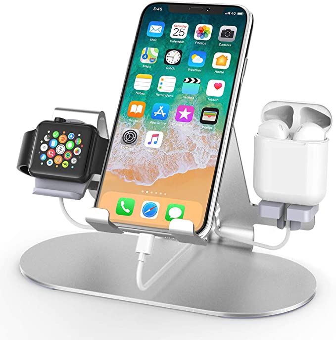Charging Stand Apple Watch Airpod Holder Gabba Goods 3-in-1
