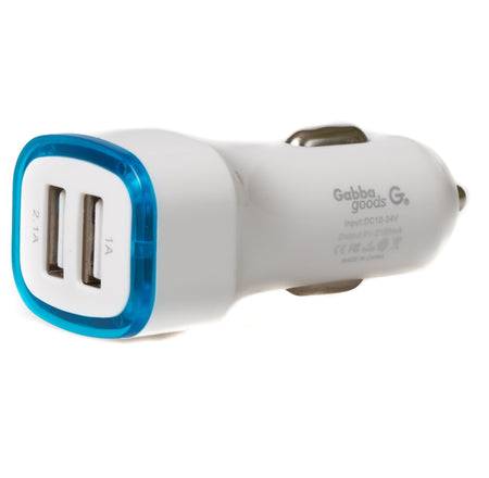 Light-up Rapid 2.1 Amp Car Charger with 2 USB Ports