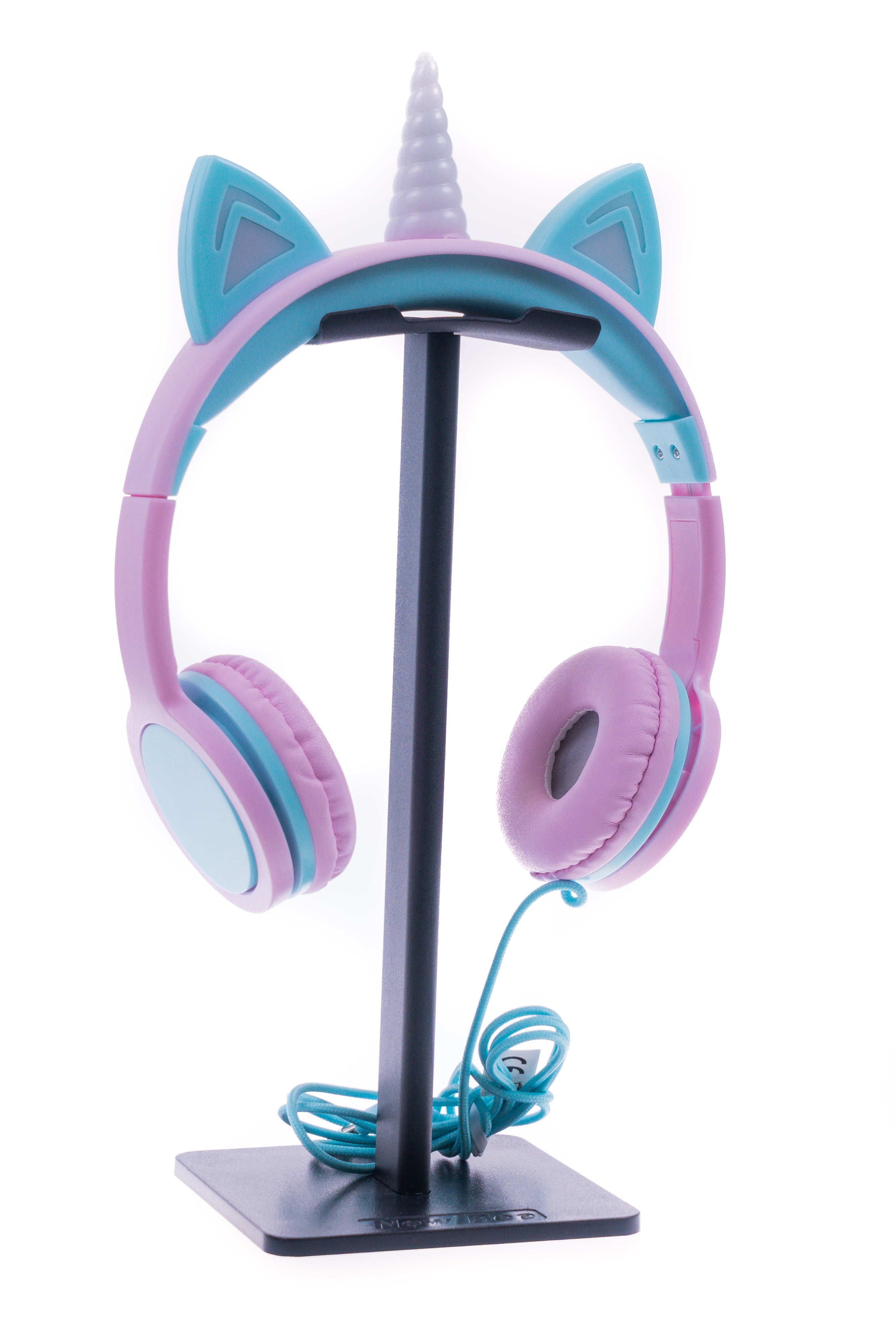 Kids SafeSounds Volume Limited LED Light Up Unicorn Over Ear Headphones for Children