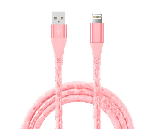 Velvet Plush Apple Certified MFI Lightning Cable- 4ft, 6ft, and