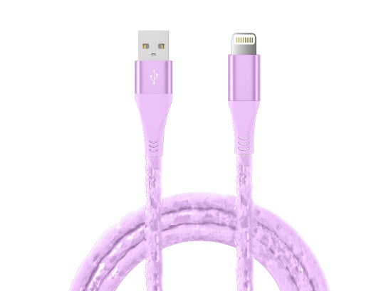 Velvet Plush Apple Certified MFI Lightning Cable- 4ft, 6ft, and 10ft
