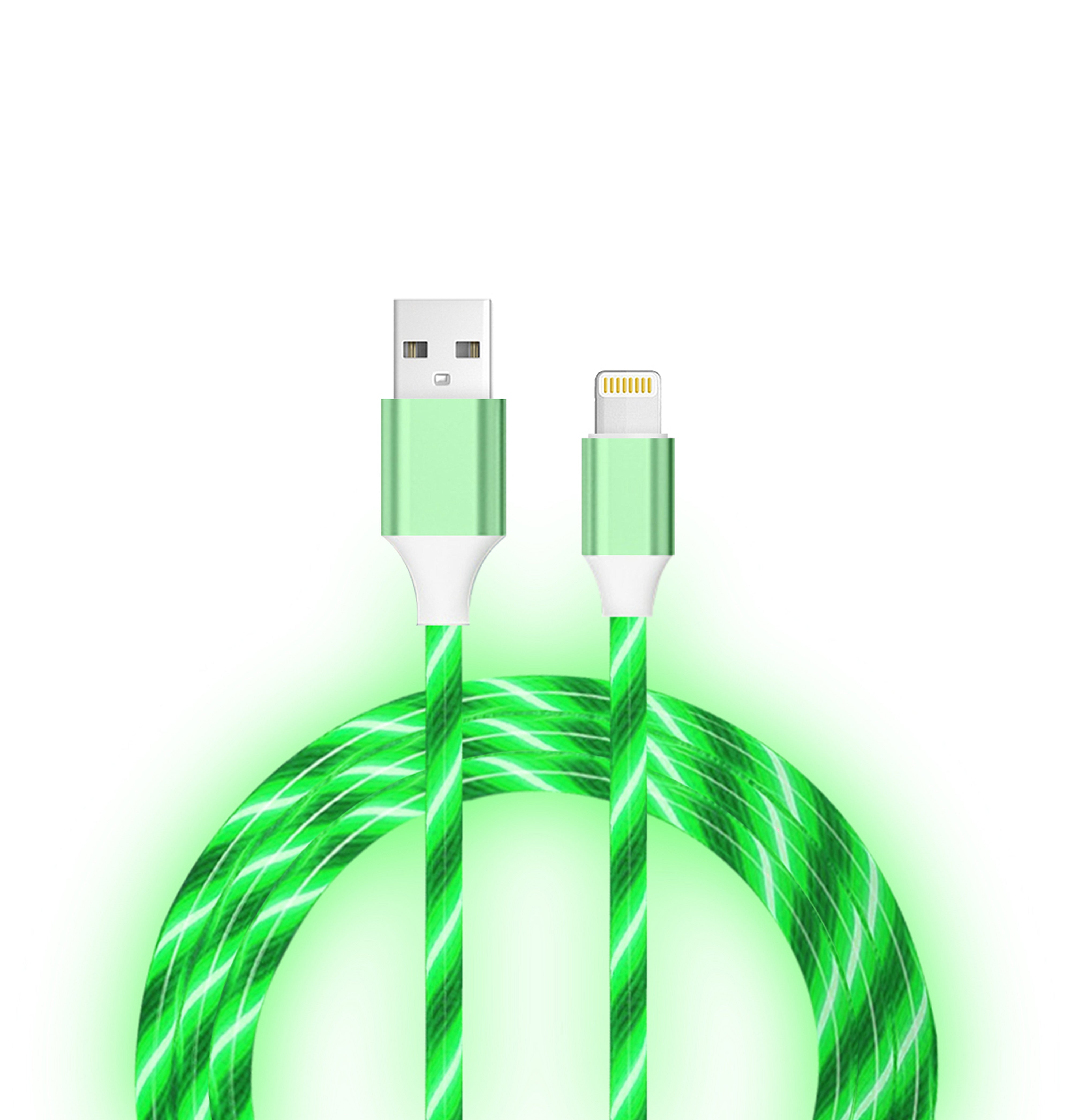 LED Light Up Apple Certified MFI Lightning Sync & Charge Cable- 3ft ...