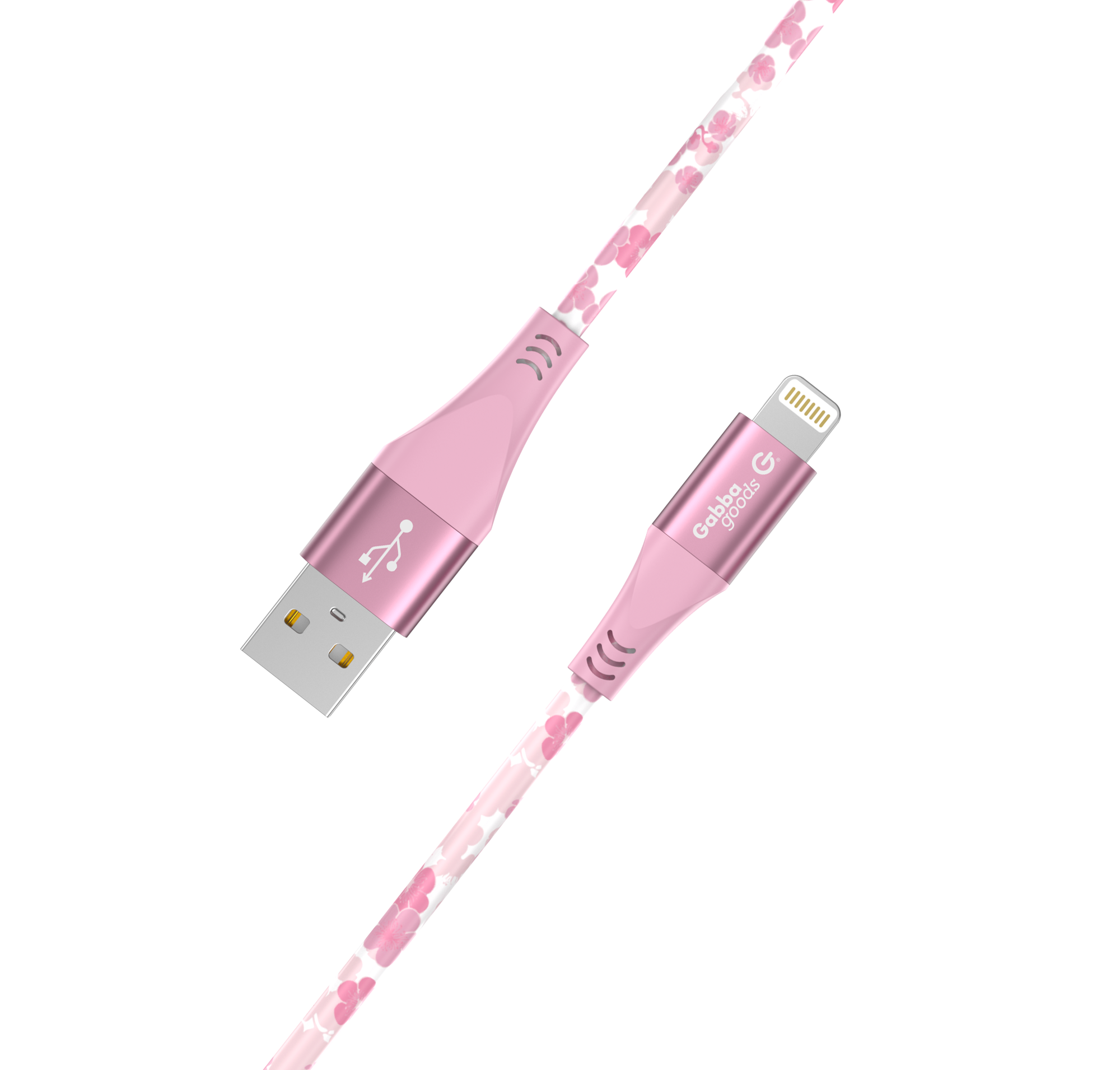 MFi Certified Lightning 4FT Printed Lightning Sync & Charge Cable (Cherry Blossom) Compatible with: iPhone 13/iPhone 13 Pro/iPhone 13 Pro Max/iPhone 13 Mini/IPhone 12 Pro/iPhone 12 Pro Max/iPhone 12 mini/iPhone 12/iPhone 11