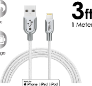 Metallic Tip Apple Certified MFI Lightning Cable- 3ft, 6ft, and 10ft
